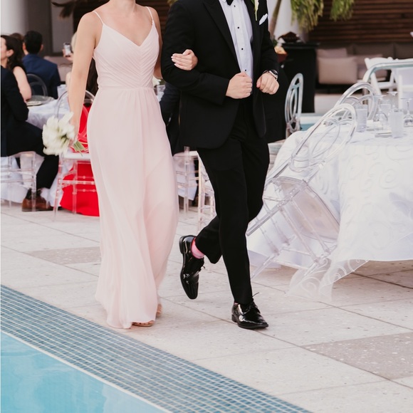 Hayley Paige Occasions 5763 Bridesmaids Dress in Blush - Picture 7 of 14